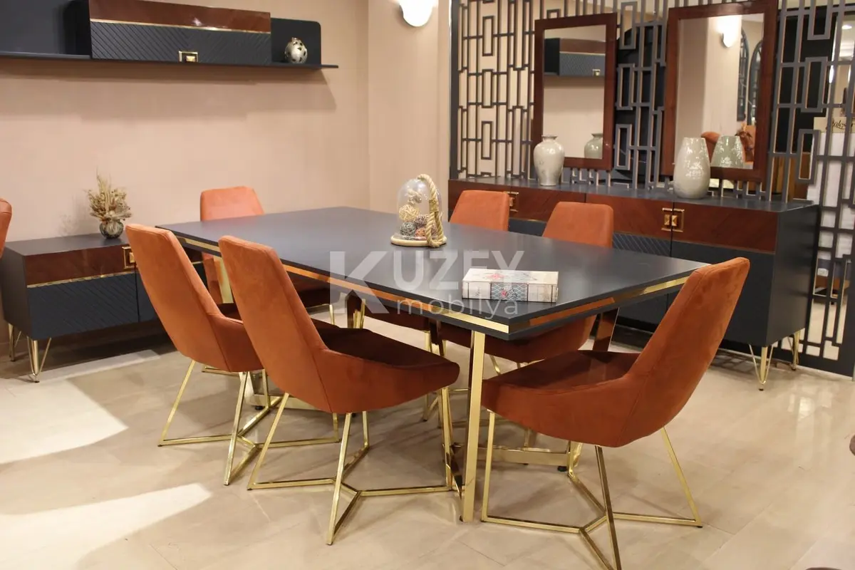 Gold Yemek Odası Takımı