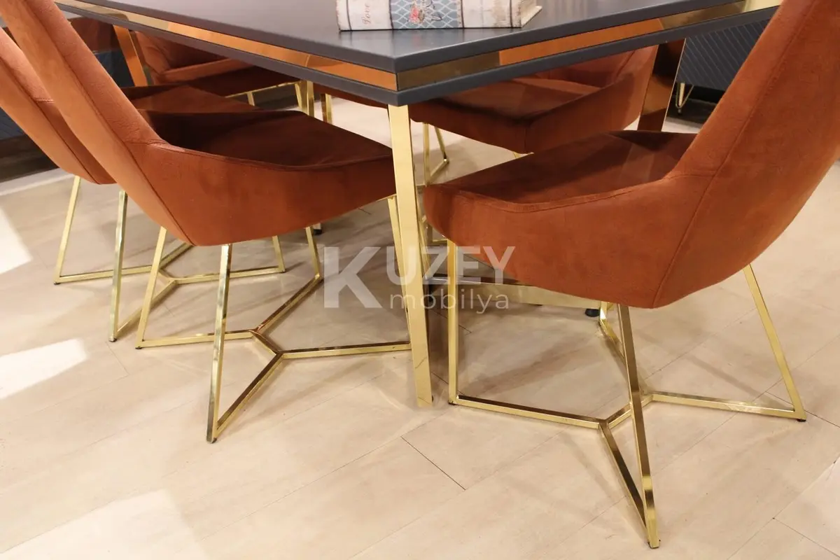 Gold Yemek Odası Takımı
